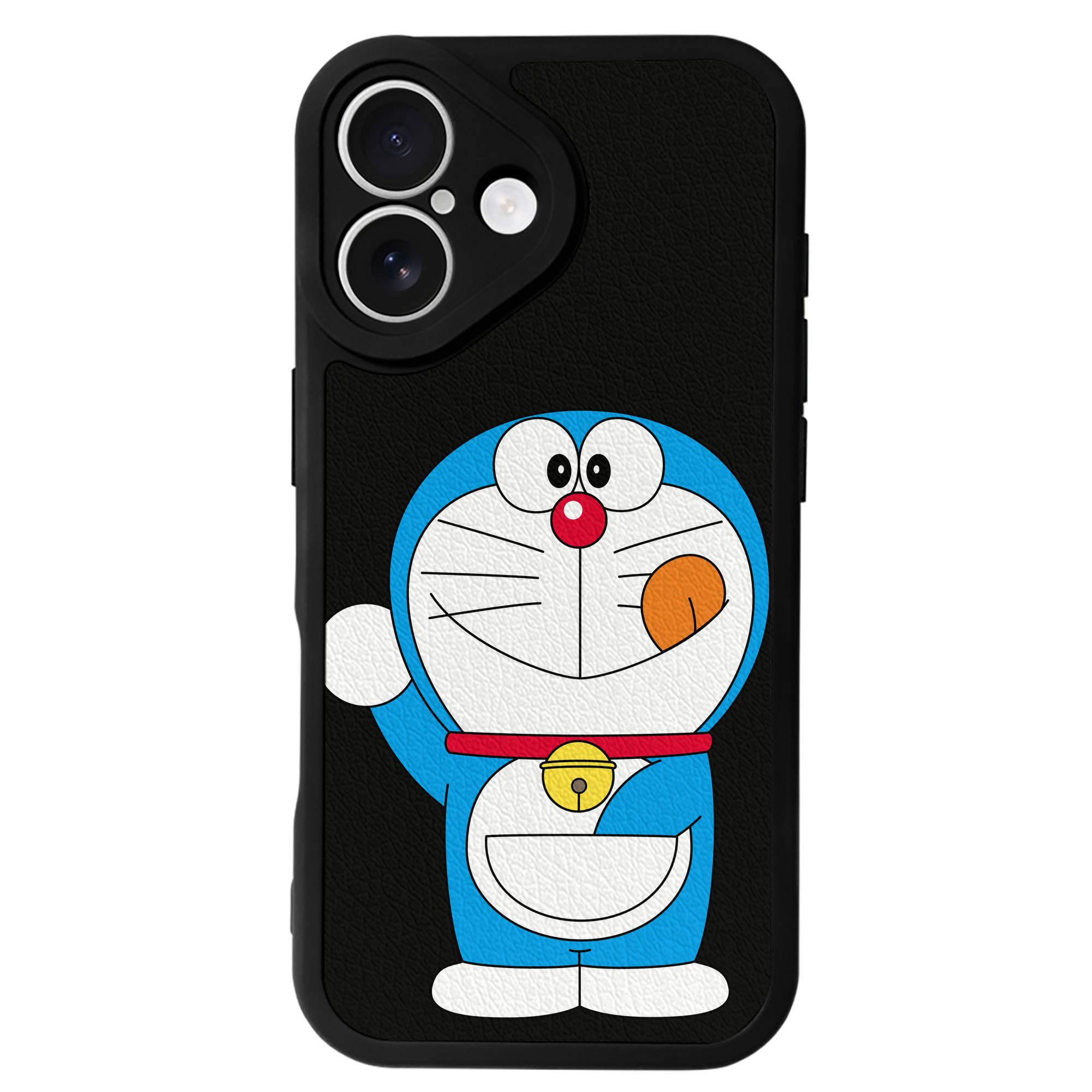 （画像用） ドラえもん Doraemon 【iPhone 16シリーズ対応】シリコンスマホケース（レザー調） 材質：シリコン